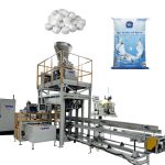 Automatic 25kg salt tablets open mouth bag wieghing filling bagging machine