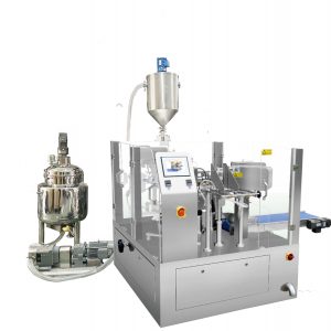 د مایع او پیسټ لپاره د پیشن فلر سره اتوماتیک دمخه جوړ شوی کڅوړه ډک کړئ مهر بسته بندي