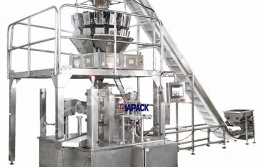 د زپ پیکینګ سیل کولو ماشین سره د اتومات روټري ډای کڅوړه