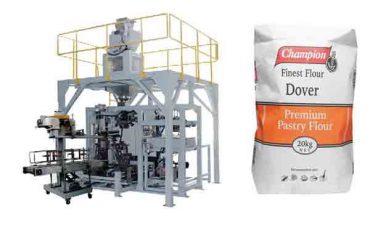 د اتوماتیک بسته کولو ماشین لپاره د 20 کیلو ګرامه اوړه د بسته بندي ماشین