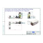 اتوماتیک فلیټ لاندې کڅوړه د پورتنۍ سټیکر کڅوړې سره د ډکولو سیل کولو بسته بندۍ ریپینګ لاین زموږ د پیرودونکي لخوا امر دی